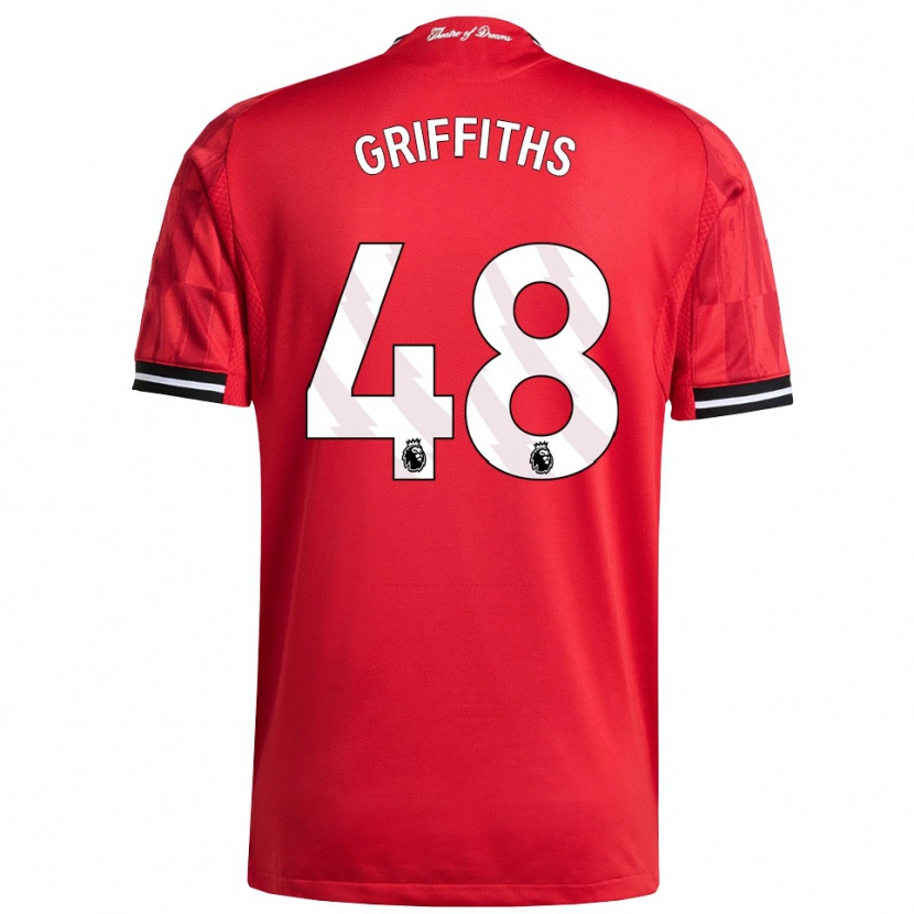 Danxen Kid Mared Griffiths #48 Red Black White Home Jersey 2025/26 T-Shirt