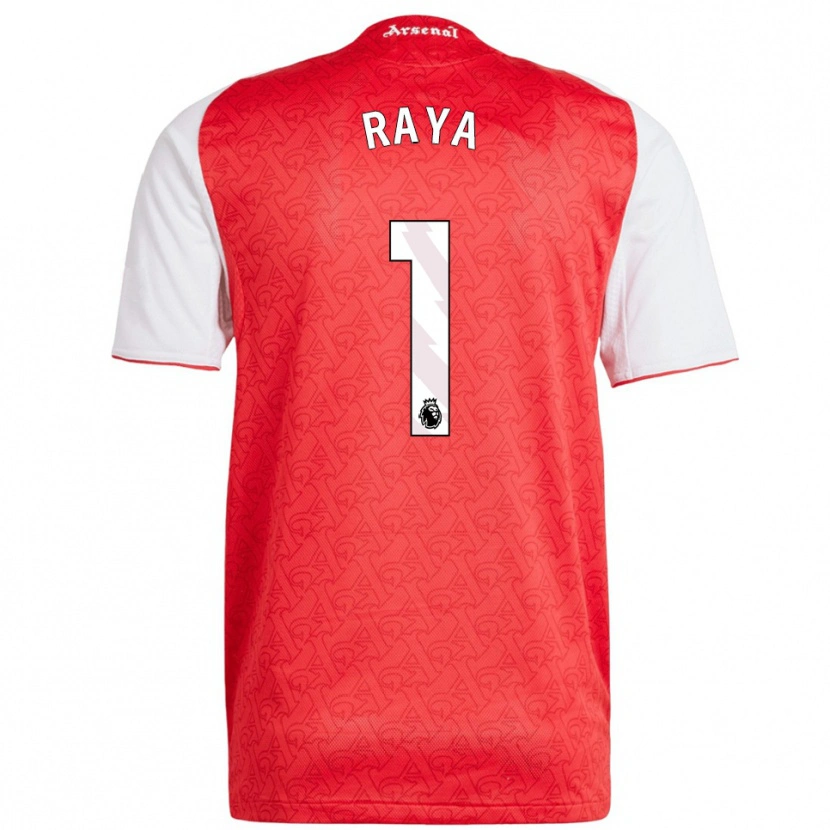 Danxen Kid David Raya #1 Red White Home Jersey 2025/26 T-Shirt