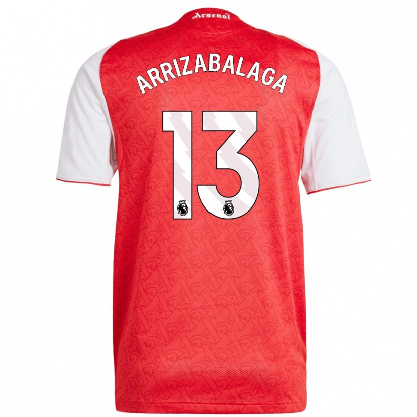 Danxen Kid Kepa Arrizabalaga #13 Red White Home Jersey 2025/26 T-Shirt
