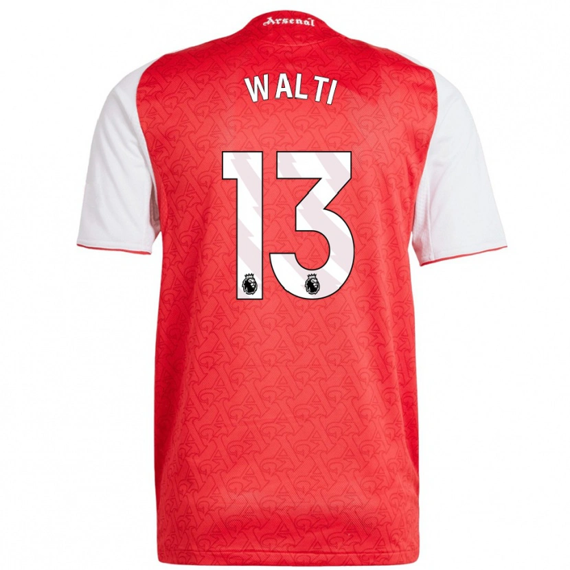 Danxen Kid Lia Walti #13 Red White Home Jersey 2025/26 T-Shirt