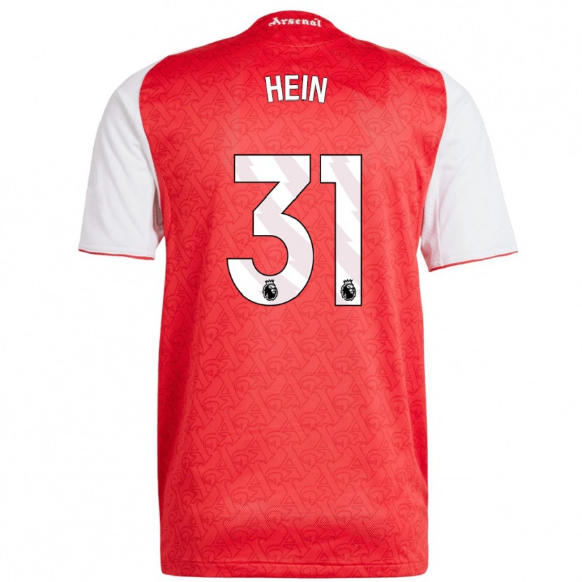 Danxen Kid Karl Hein #31 Red White Home Jersey 2025/26 T-Shirt