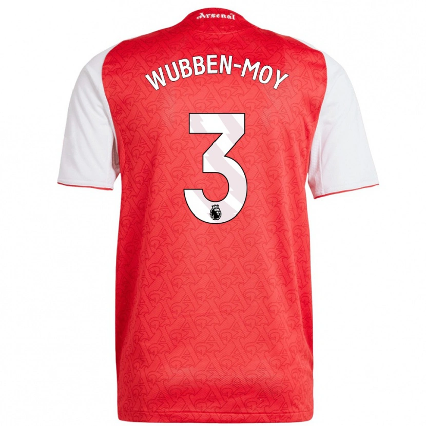 Danxen Kid Lotte Wubben-Moy #3 Red White Home Jersey 2025/26 T-Shirt