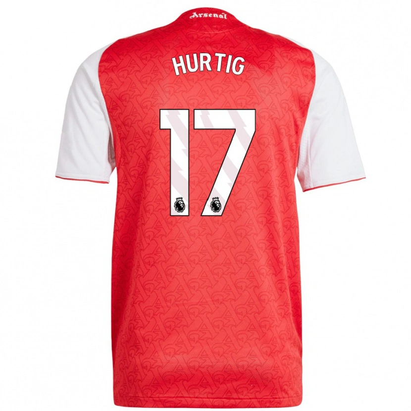 Danxen Kid Lina Hurtig #17 Red White Home Jersey 2025/26 T-Shirt