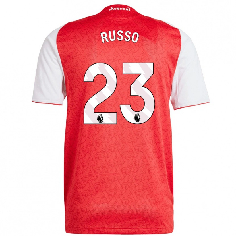 Danxen Kid Alessia Russo #23 Red White Home Jersey 2025/26 T-Shirt