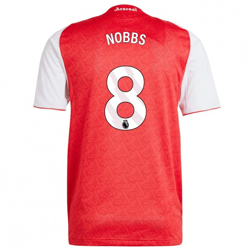 Danxen Kid Nobbs #8 Red White Home Jersey 2025/26 T-Shirt