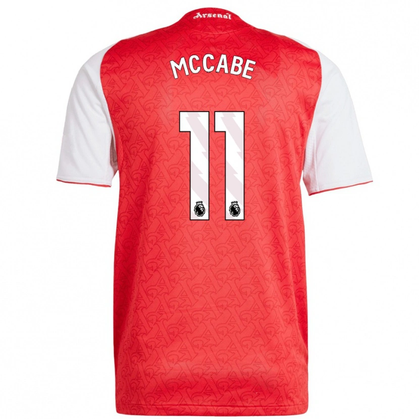 Danxen Kid Katie Mccabe #11 Red White Home Jersey 2025/26 T-Shirt