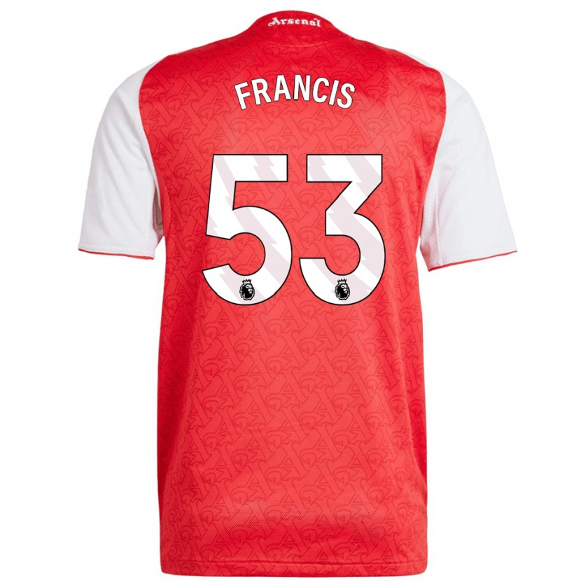Danxen Kid Jack Henry Francis #53 Red White Home Jersey 2025/26 T-Shirt