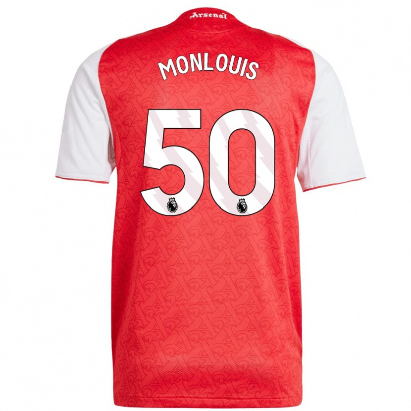 Danxen Kid Zane Monlouis #50 Red White Home Jersey 2025/26 T-Shirt