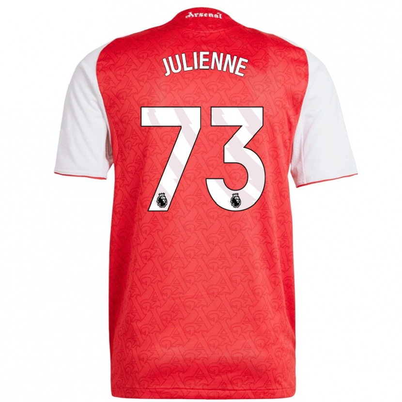 Danxen Kid Theo Julienne #73 Red White Home Jersey 2025/26 T-Shirt