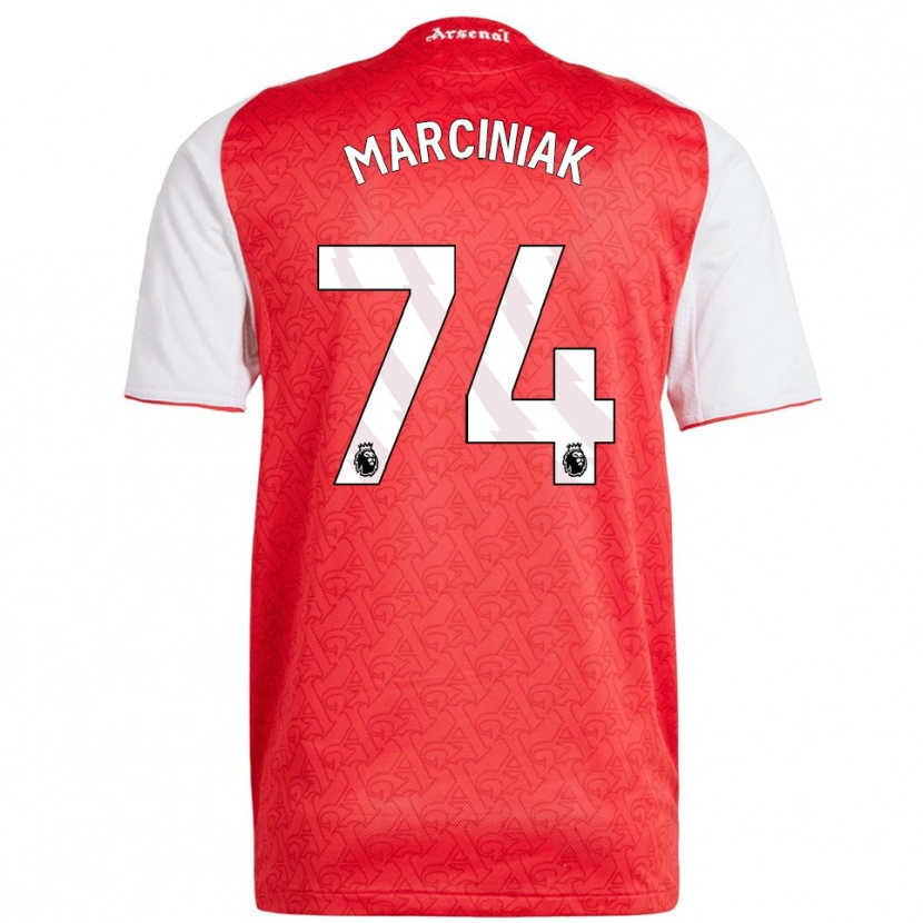 Danxen Kid Alex Marciniak #74 Red White Home Jersey 2025/26 T-Shirt