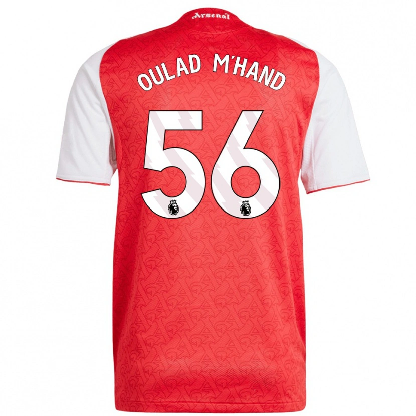 Danxen Kid Salah-Eddine Oulad M'hand #56 Red White Home Jersey 2025/26 T-Shirt
