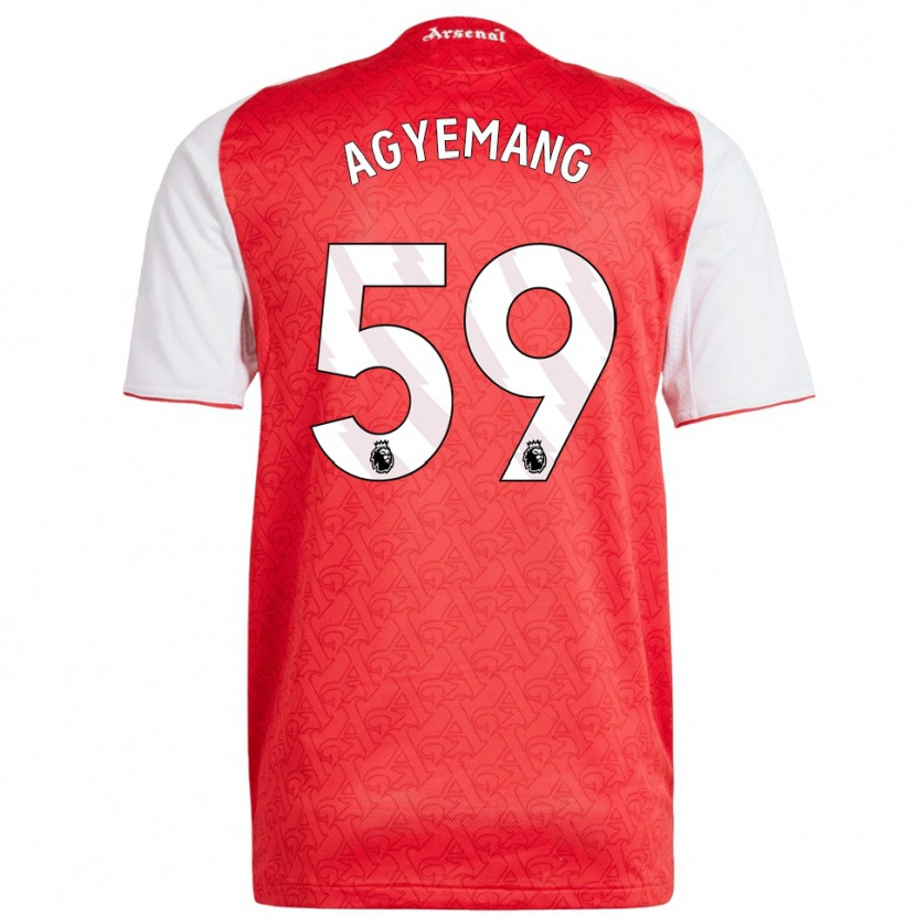 Danxen Kid Michelle Agyemang #59 Red White Home Jersey 2025/26 T-Shirt