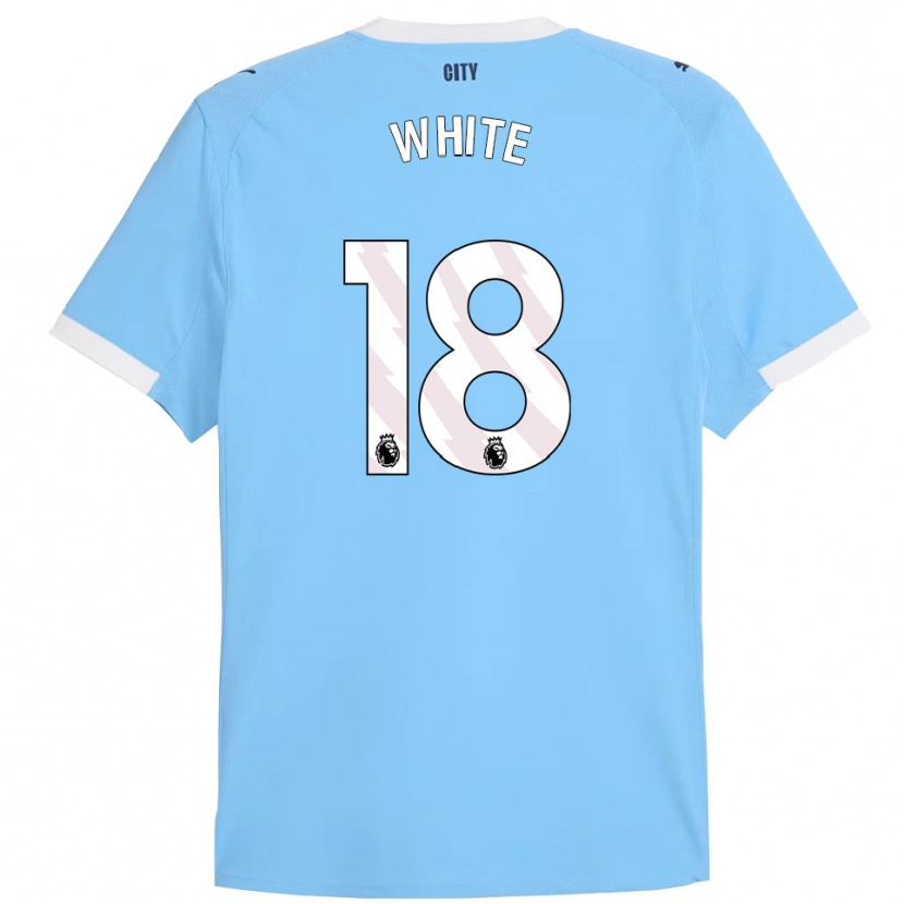 Danxen Kid Ellen White #18 Sky Blue White Home Jersey 2025/26 T-Shirt