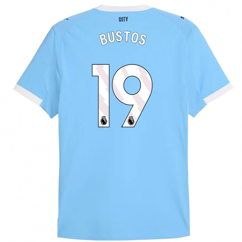 Danxen Kid Nahuel Bustos #19 Sky Blue White Home Jersey 2025/26 T-Shirt