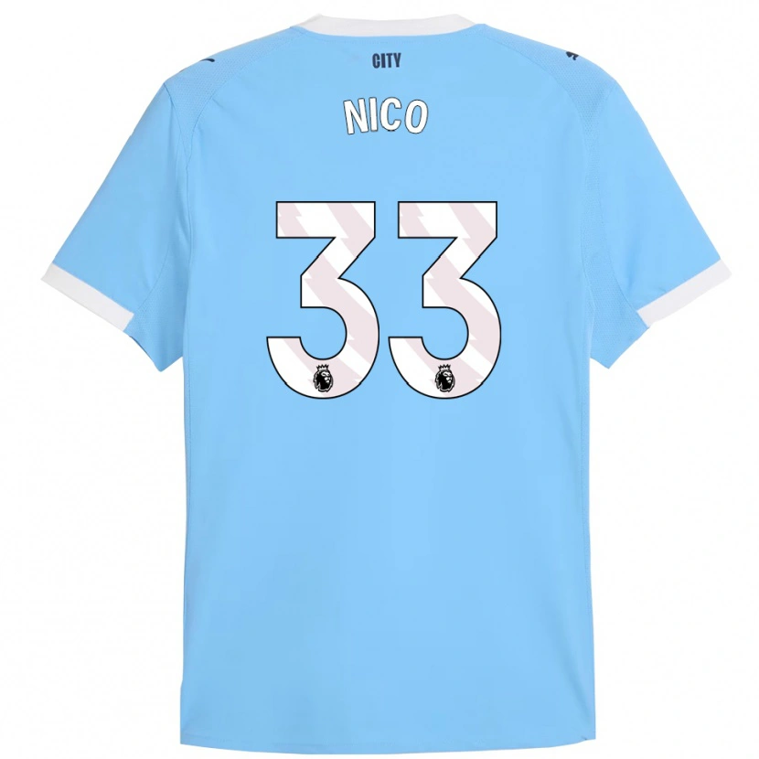 Danxen Kid Nico O'reilly #33 Sky Blue White Home Jersey 2025/26 T-Shirt