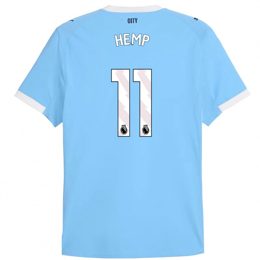 Danxen Kid Lauren Hemp #11 Sky Blue White Home Jersey 2025/26 T-Shirt