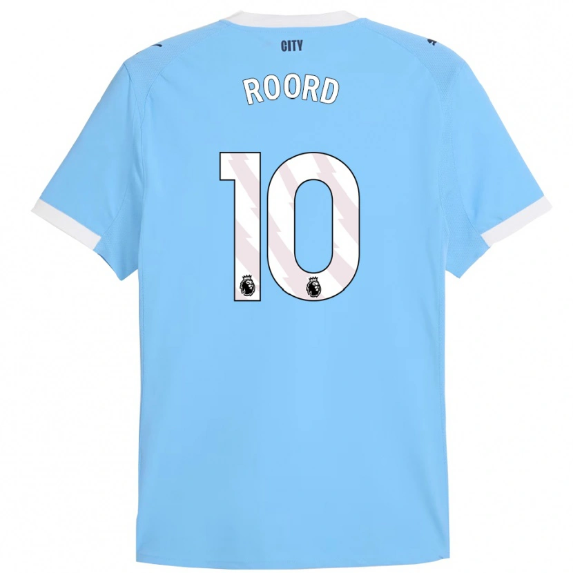 Danxen Kid Jill Roord #10 Sky Blue White Home Jersey 2025/26 T-Shirt