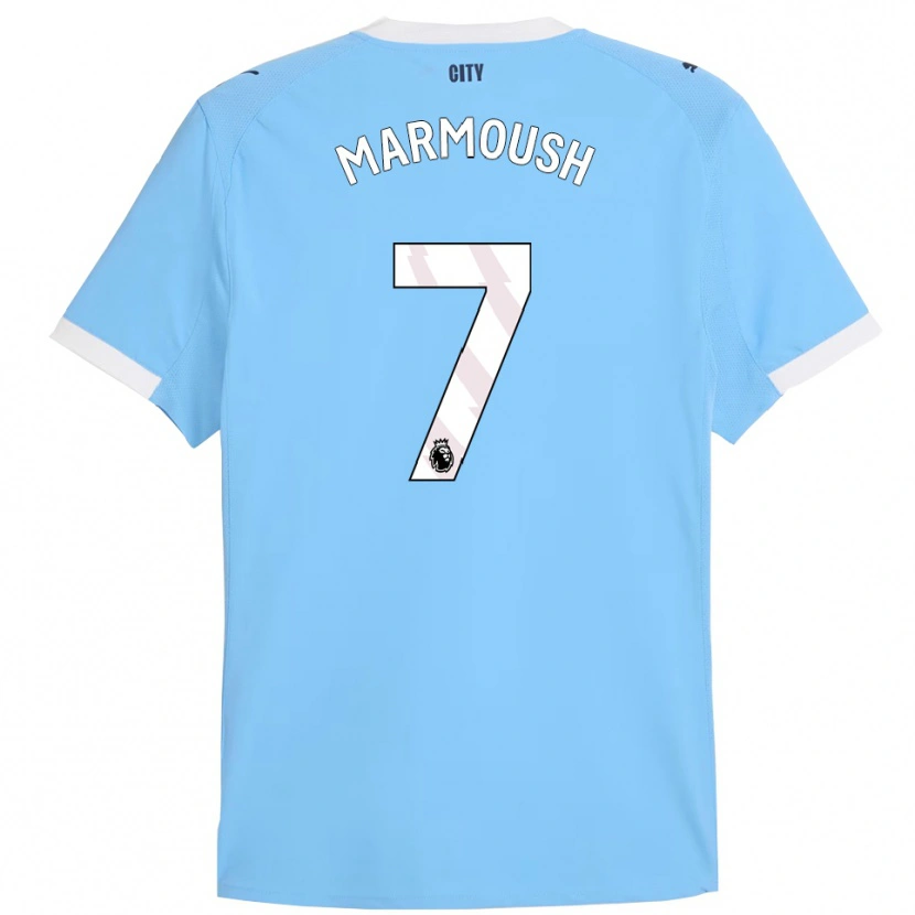 Danxen Kid Omar Marmoush #7 Sky Blue White Home Jersey 2025/26 T-Shirt