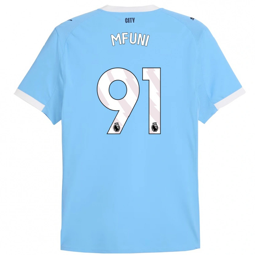 Danxen Kid Stephen Mfuni #91 Sky Blue White Home Jersey 2025/26 T-Shirt