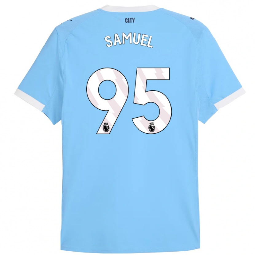 Danxen Kid Lakyle Samuel #95 Sky Blue White Home Jersey 2025/26 T-Shirt