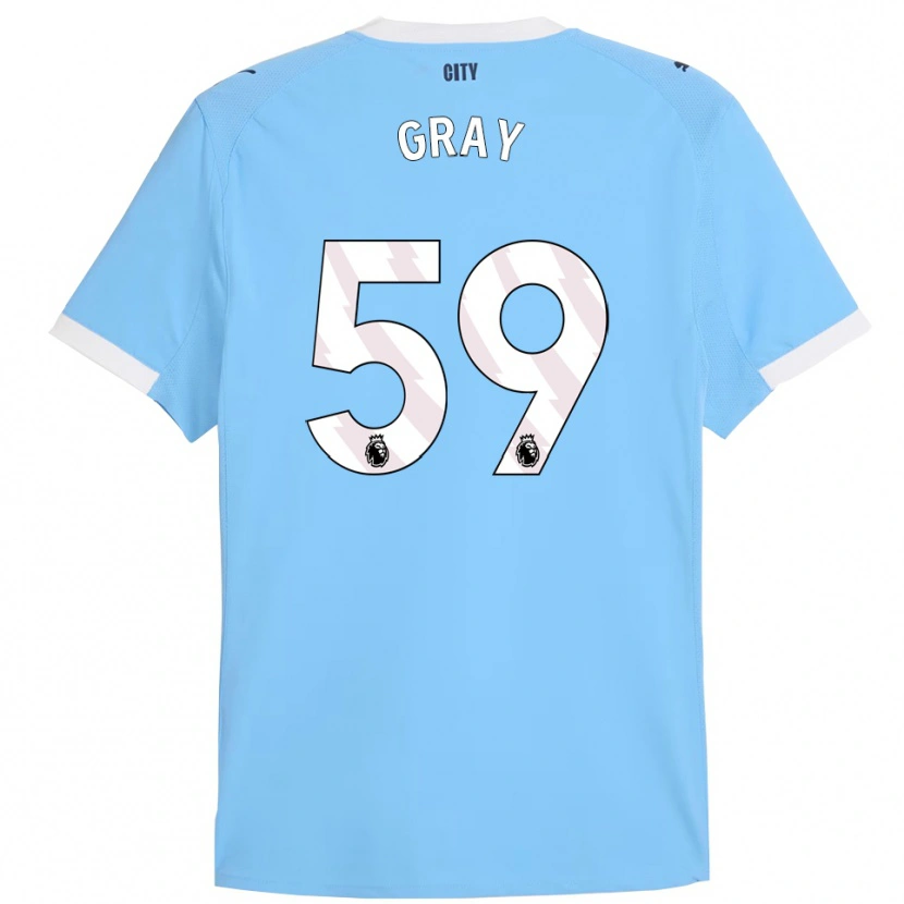 Danxen Kid Charlie Gray #59 Sky Blue White Home Jersey 2025/26 T-Shirt