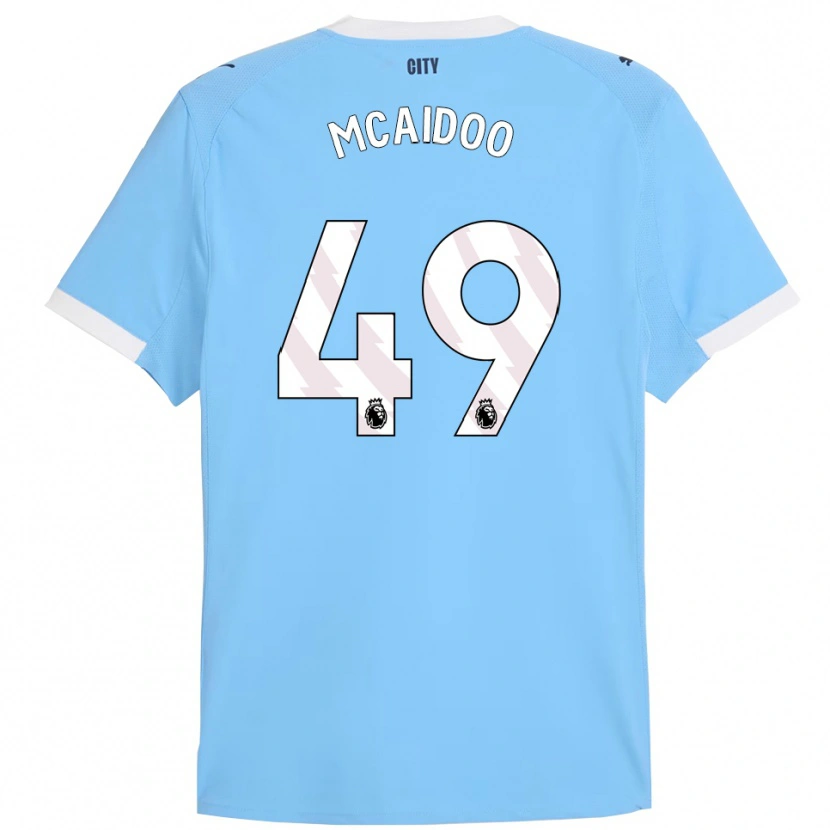 Danxen Kid Ryan Mcaidoo #49 Sky Blue White Home Jersey 2025/26 T-Shirt