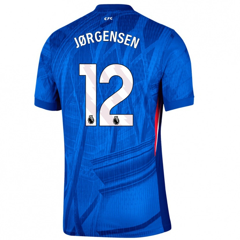 Danxen Kid Filip Jørgensen #12 Blue White Home Jersey 2025/26 T-Shirt