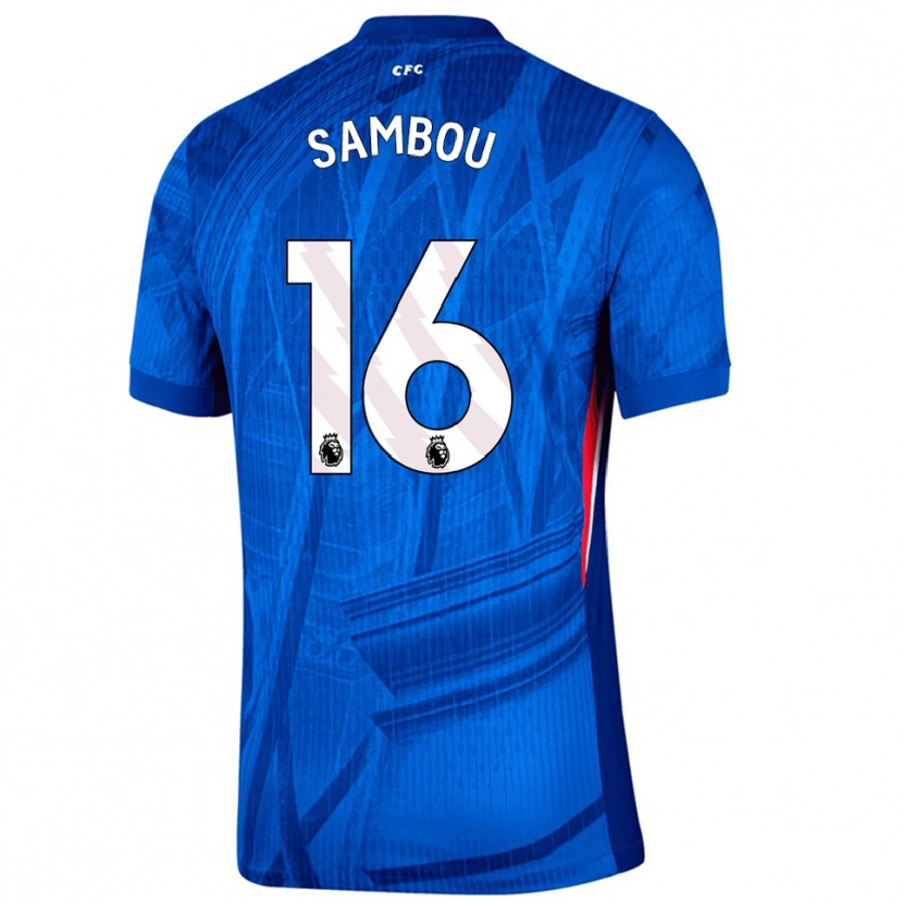 Danxen Kid Gabriel Sambou #16 Blue White Home Jersey 2025/26 T-Shirt