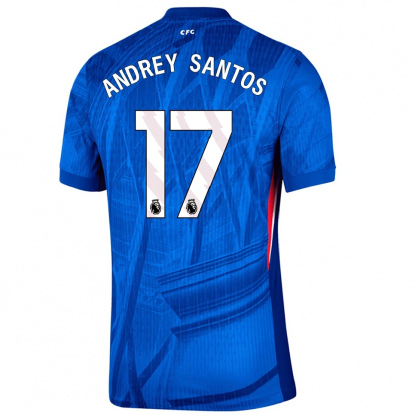 Danxen Kid Andrey Santos #17 Blue White Home Jersey 2025/26 T-Shirt