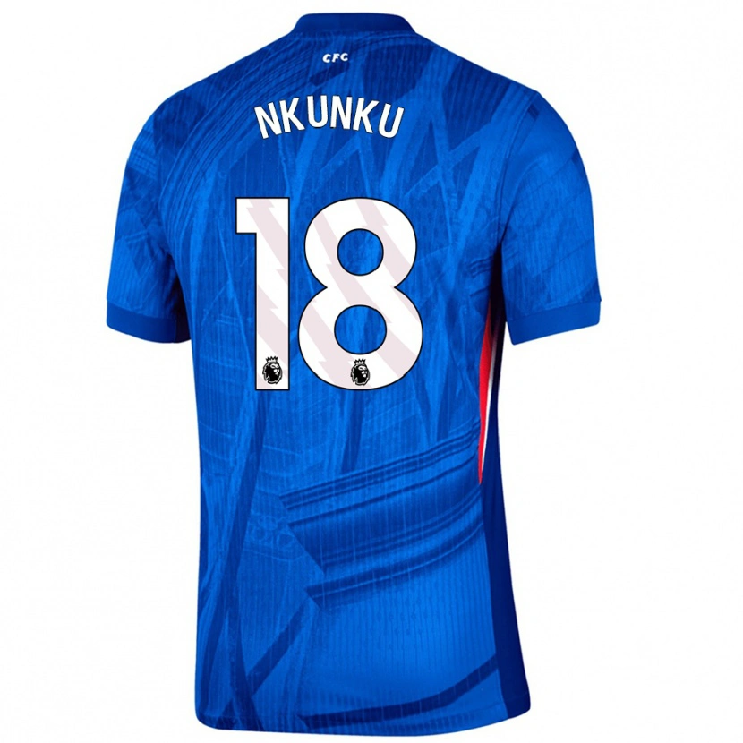 Danxen Kid Christopher Nkunku #18 Blue White Home Jersey 2025/26 T-Shirt