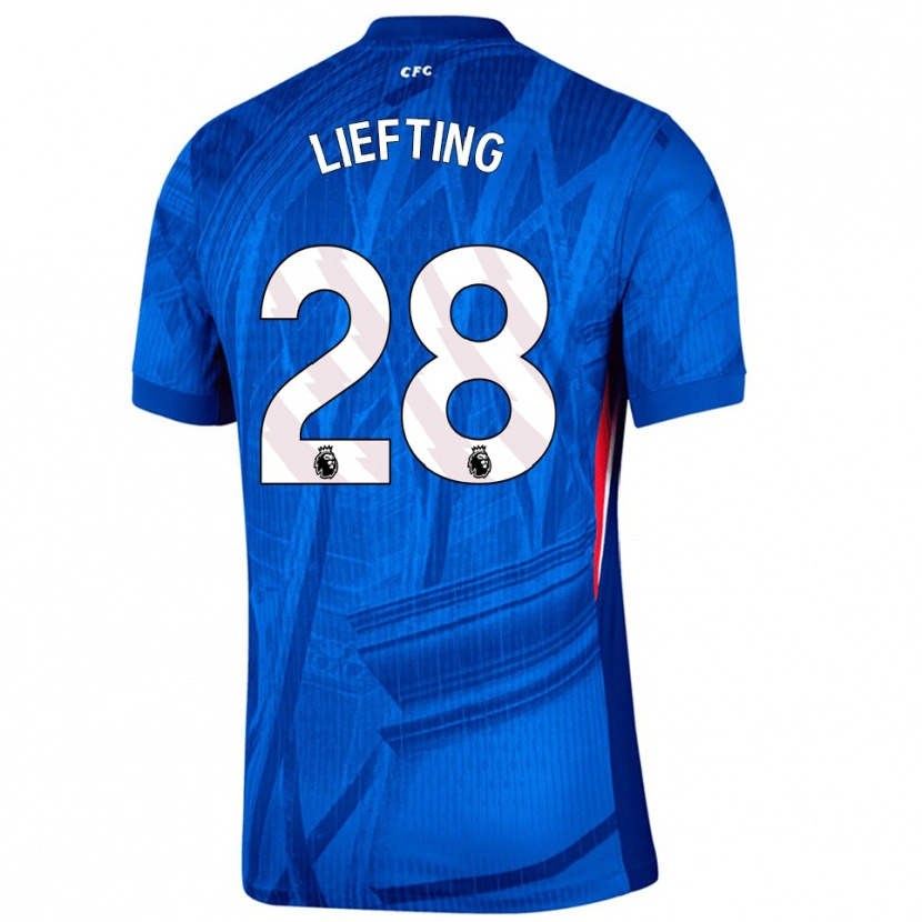 Danxen Kid Femke Liefting #28 Blue White Home Jersey 2025/26 T-Shirt