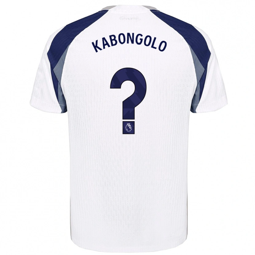 Danxen Kid Melvyn Kabongolo #0 White Navy Home Jersey 2025/26 T-Shirt