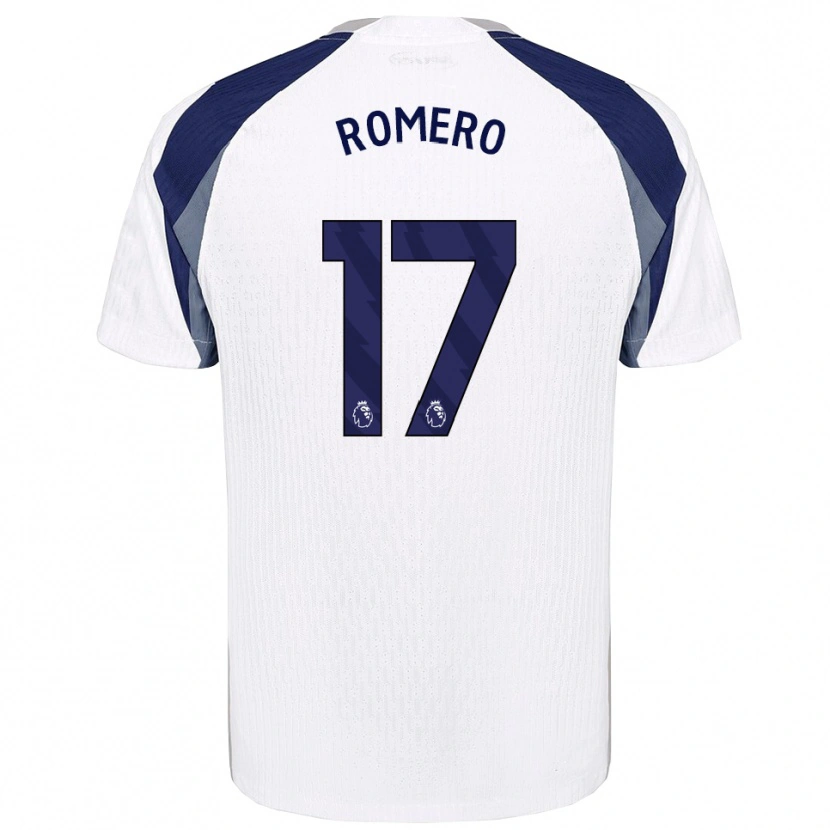 Danxen Kid Cristian Romero #17 White Navy Home Jersey 2025/26 T-Shirt