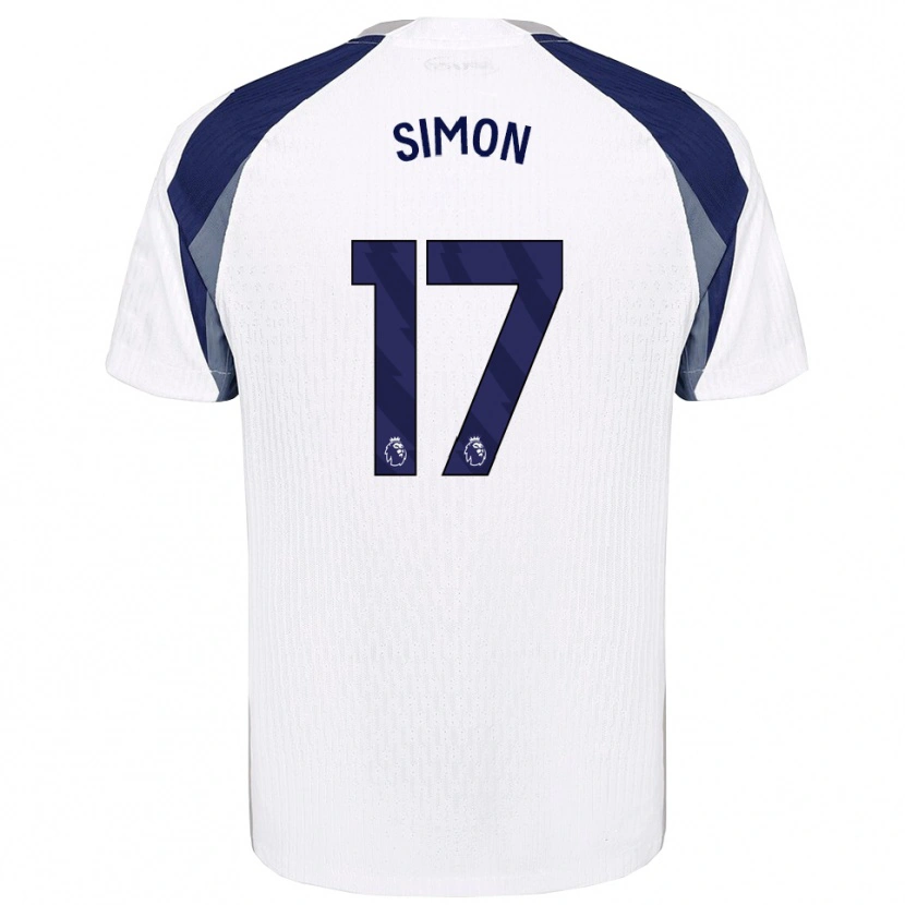 Danxen Kid Kyah Simon #17 White Navy Home Jersey 2025/26 T-Shirt