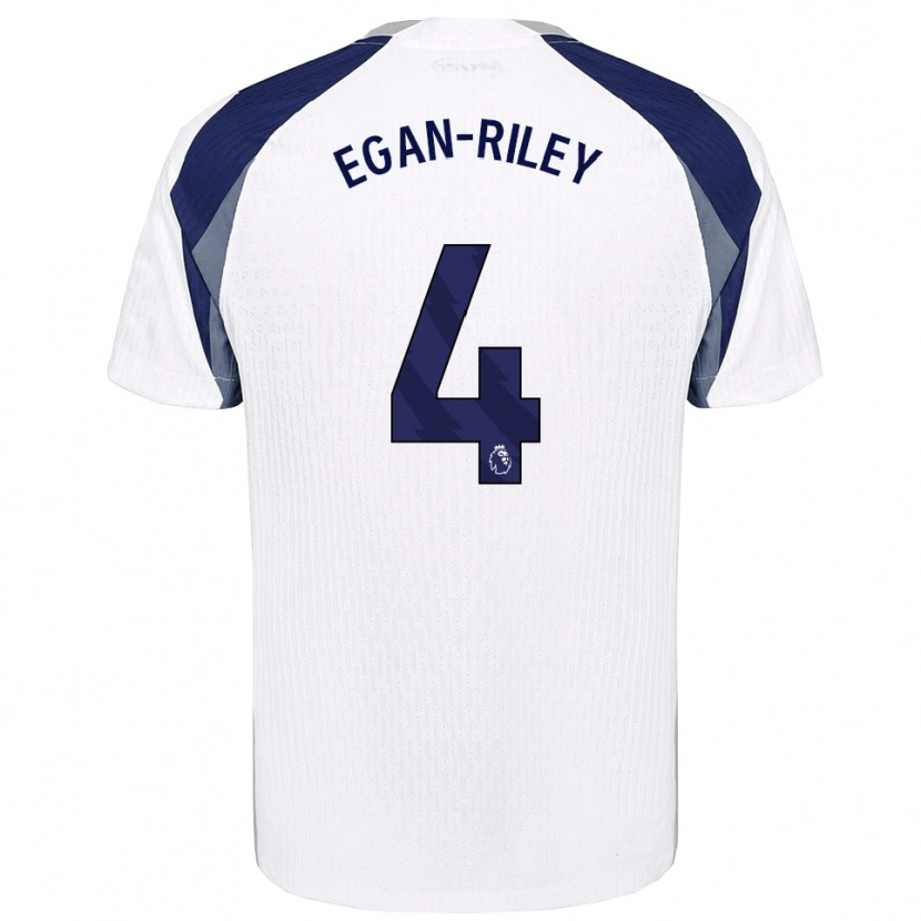 Danxen Kid Roman Egan-Riley #4 White Navy Home Jersey 2025/26 T-Shirt