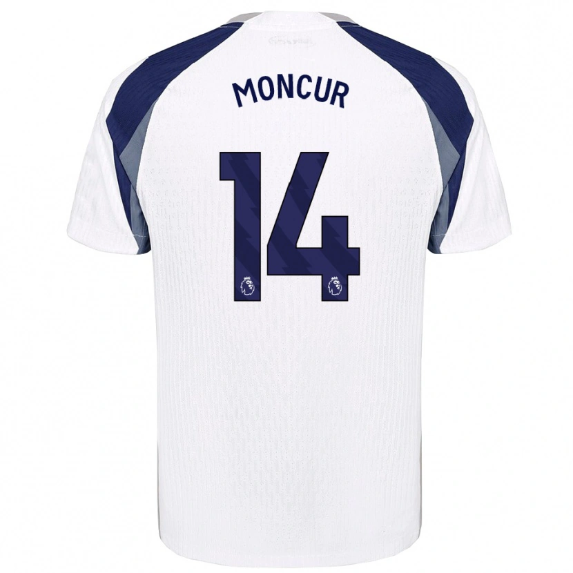 Danxen Kid Ronny Moncur #14 White Navy Home Jersey 2025/26 T-Shirt