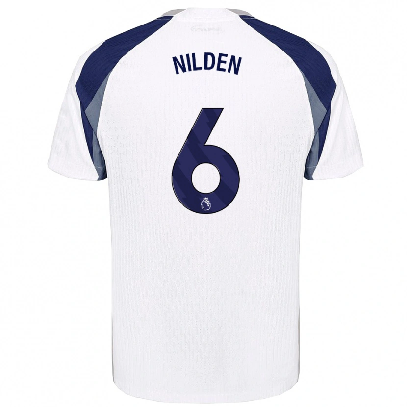 Danxen Kid Amanda Nildén #6 White Navy Home Jersey 2025/26 T-Shirt