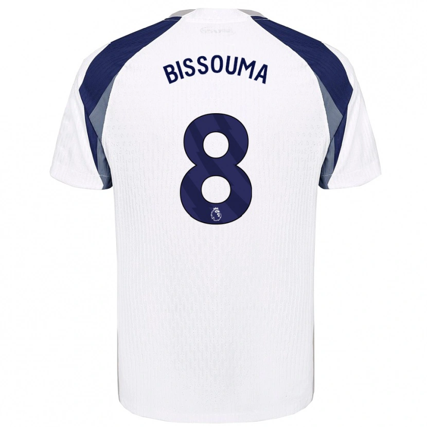 Danxen Kid Yves Bissouma #8 White Navy Home Jersey 2025/26 T-Shirt