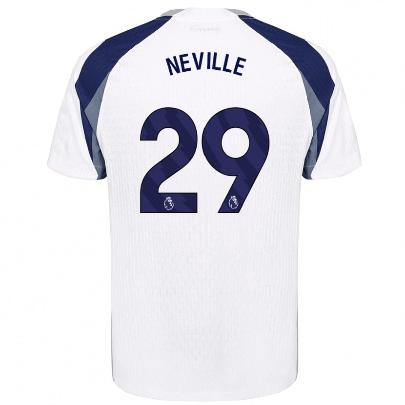 Danxen Kid Ashleigh Neville #29 White Navy Home Jersey 2025/26 T-Shirt