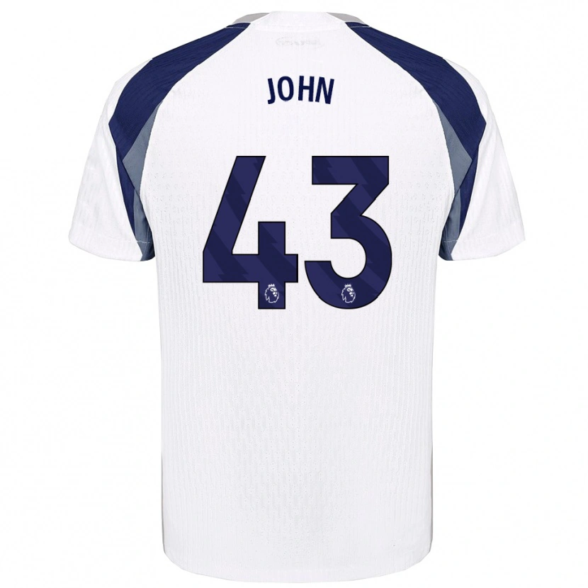 Danxen Kid Nile John #43 White Navy Home Jersey 2025/26 T-Shirt