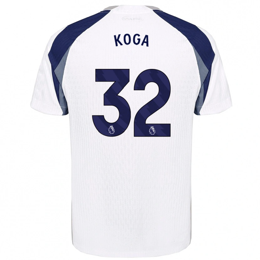 Danxen Kid Tōko Koga #32 White Navy Home Jersey 2025/26 T-Shirt