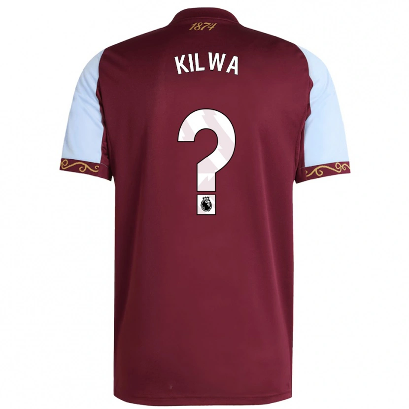 Danxen Kid Heaven Kilwa #0 Burgundy Sky Blue Home Jersey 2025/26 T-Shirt