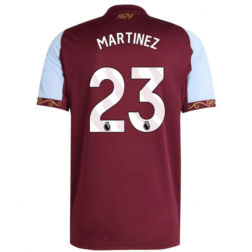 Danxen Kid Emiliano Martínez #23 Burgundy Sky Blue Home Jersey 2025/26 T-Shirt