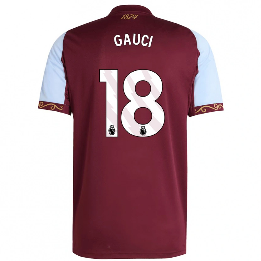 Danxen Kid Joe Gauci #18 Burgundy Sky Blue Home Jersey 2025/26 T-Shirt