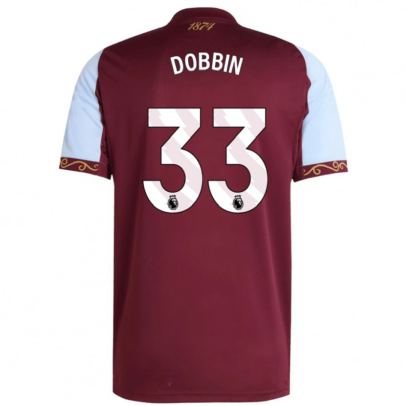 Danxen Kid Lewis Dobbin #33 Burgundy Sky Blue Home Jersey 2025/26 T-Shirt