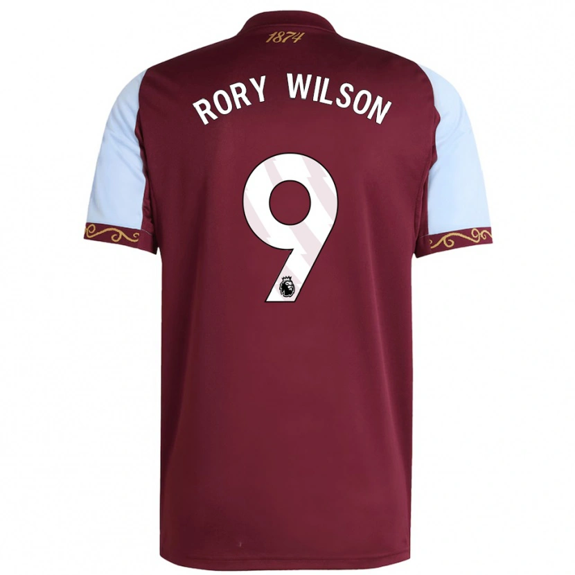 Danxen Kid Rory Wilson #9 Burgundy Sky Blue Home Jersey 2025/26 T-Shirt