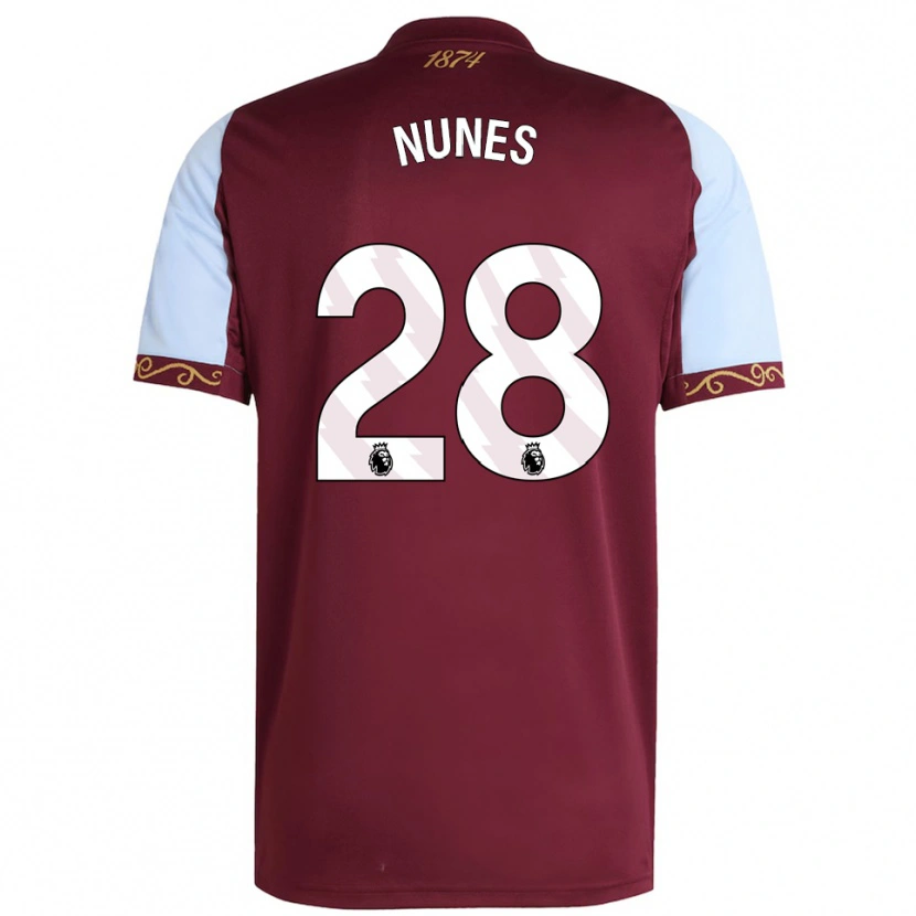Danxen Kid Gabi Nunes #28 Burgundy Sky Blue Home Jersey 2025/26 T-Shirt