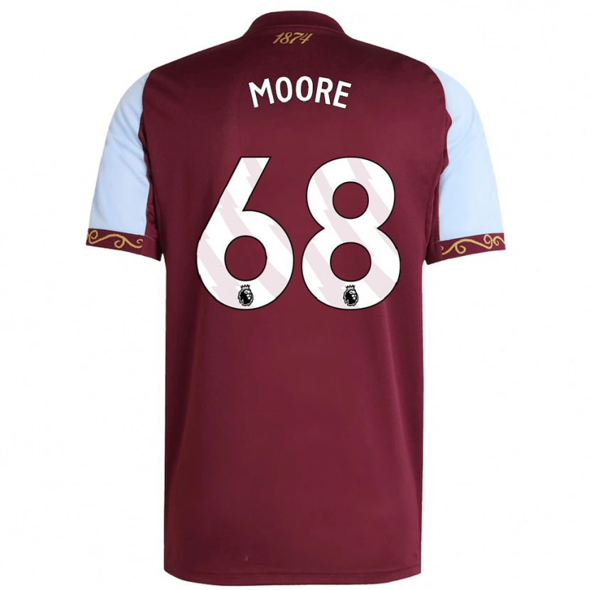 Danxen Kid Kobei Moore #68 Burgundy Sky Blue Home Jersey 2025/26 T-Shirt