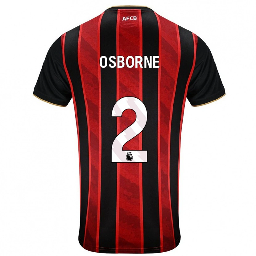 Danxen Kid Charlie Osborne #2 Red Black Home Jersey 2025/26 T-Shirt