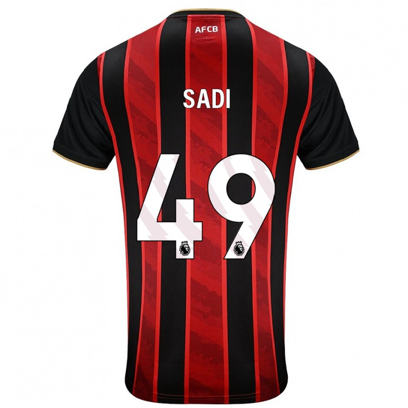 Danxen Kid Dominic Sadi #49 Red Black Home Jersey 2025/26 T-Shirt